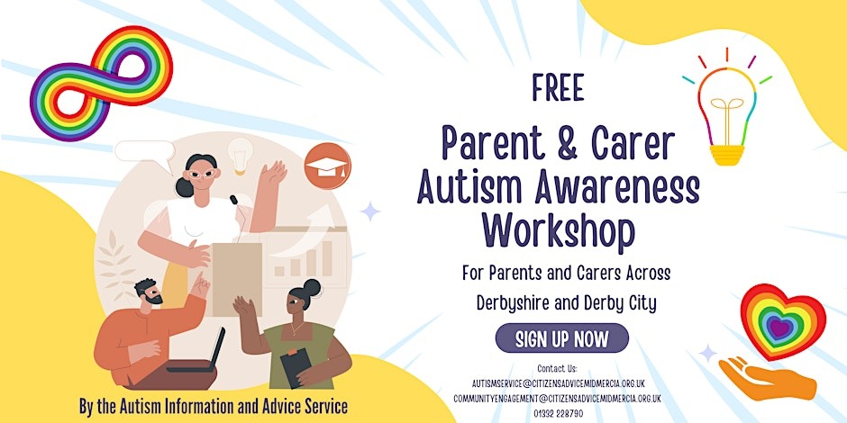 FREE Parent & Carer Autism Awareness Workshop - Derby and Derbyshire