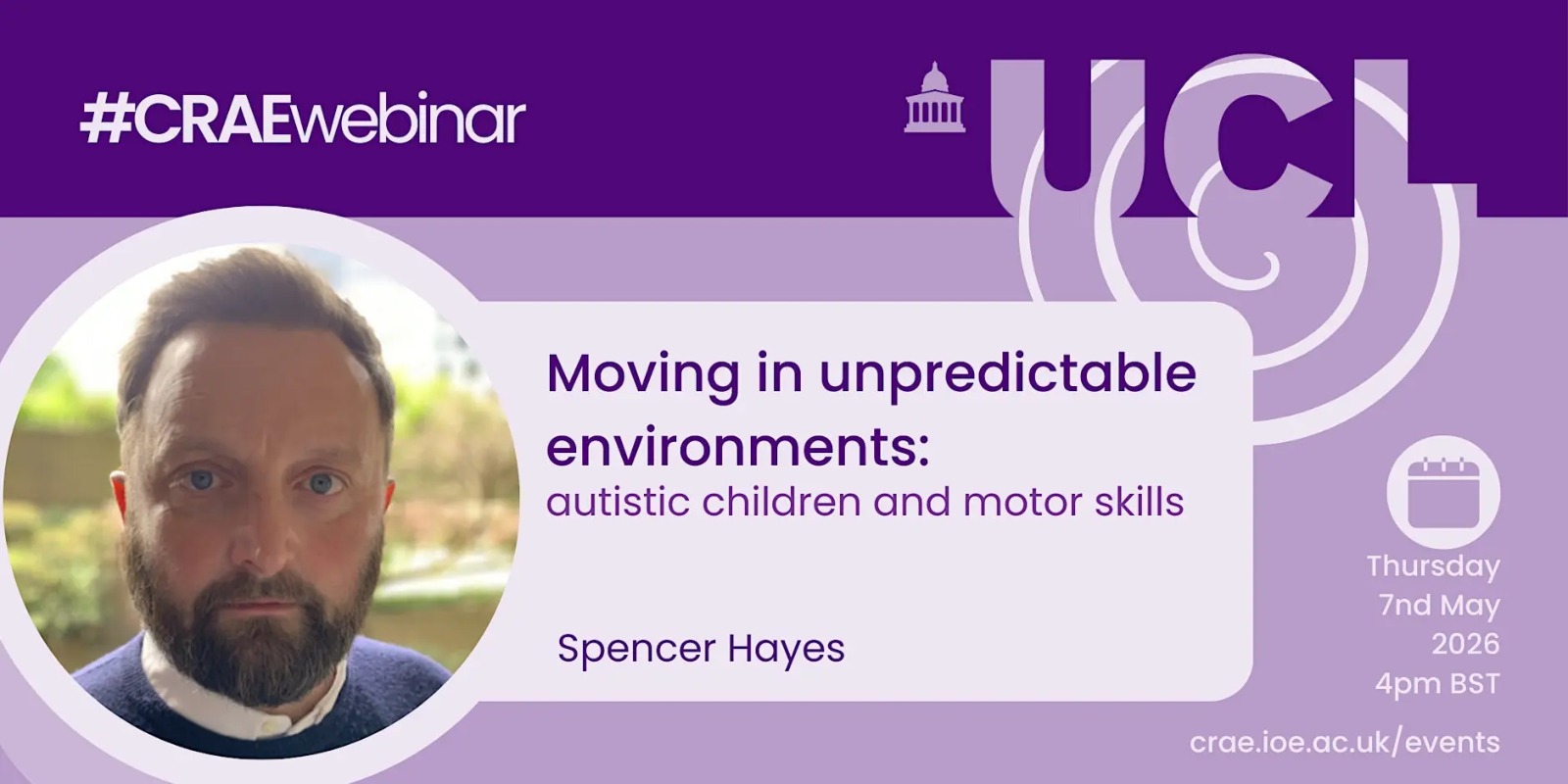 Moving in unpredictable environments - autistic children and motor skills.