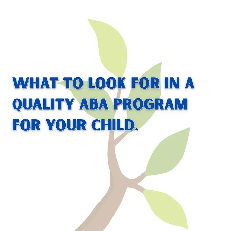 What to look for in a quality ABA program for your child
