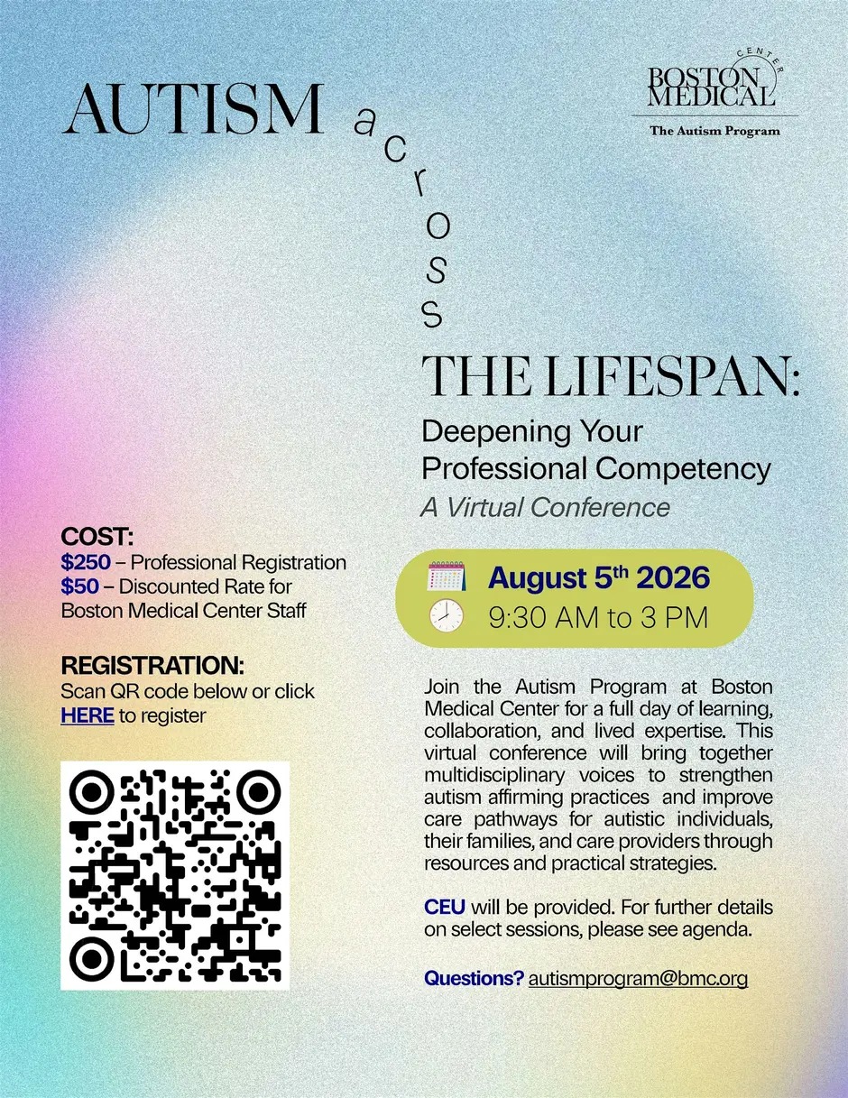 Autism Across the Lifespan: Deepening Your Professional Competency