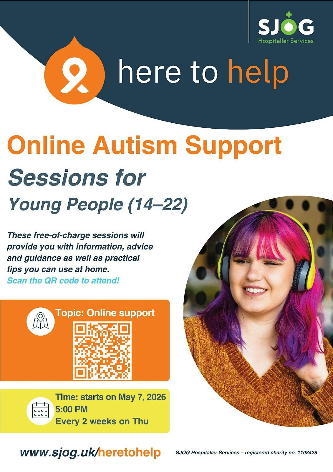 Online Free Autism Support Sessions for Young People (14-22 Y)